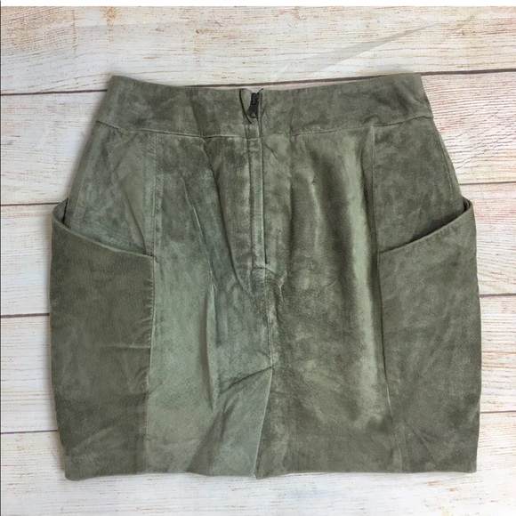 H&M genuine suede mini skirt with pockets 32/2 XS - Picture 5 of 10